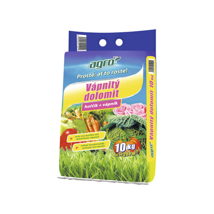 Hnojiva - AGRO Dolomit vápnitý pytel 10kg