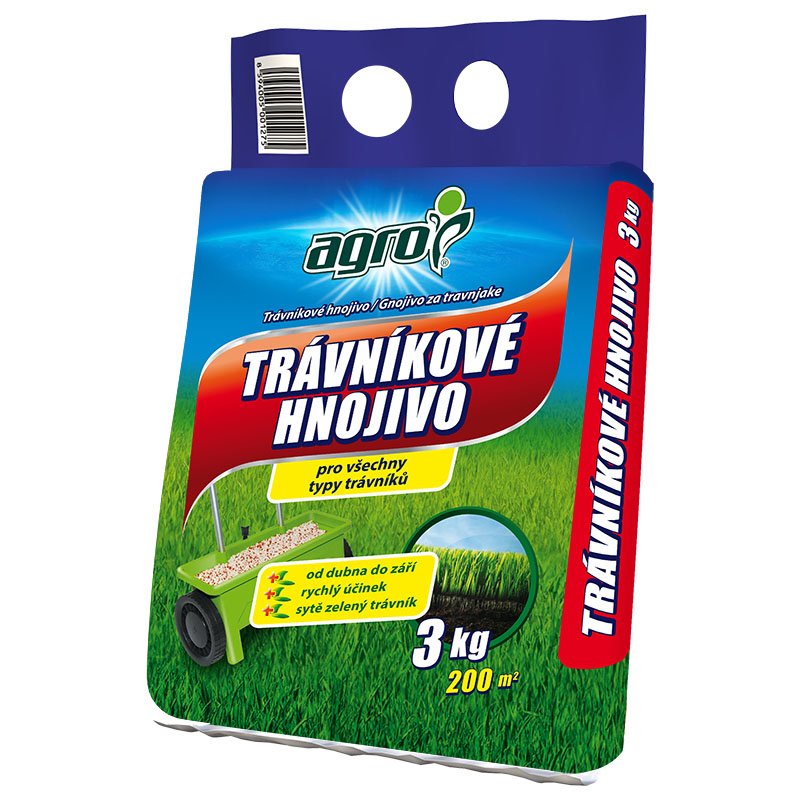 Hnojiva - AGRO Trávníkové hnojivo 3 kg