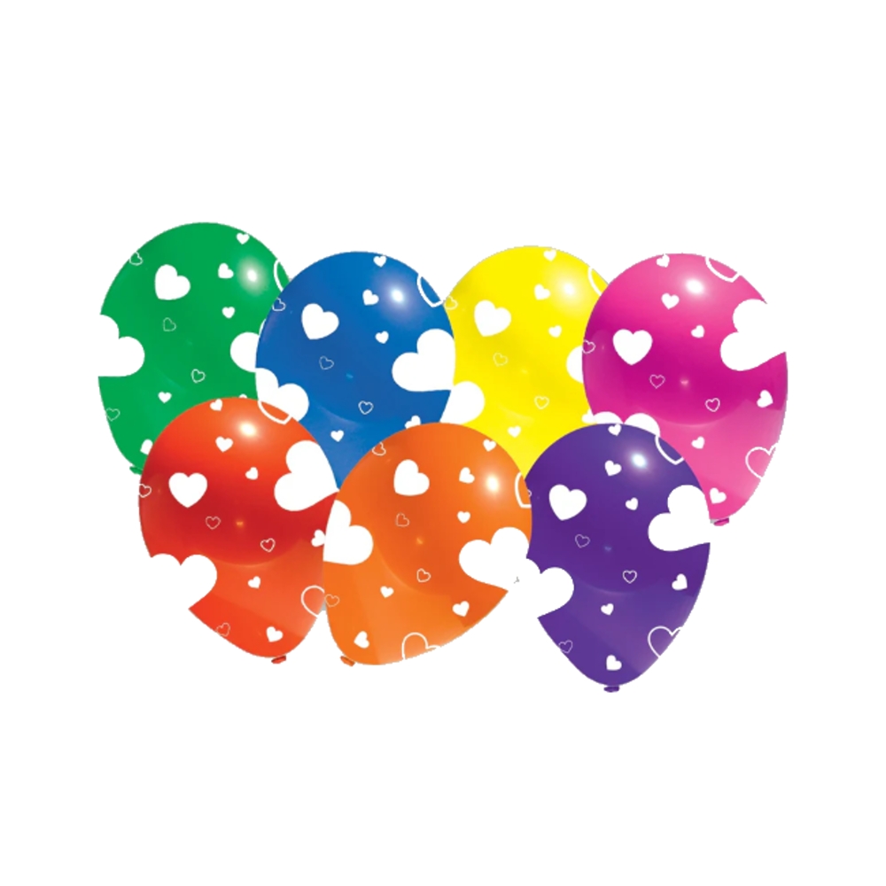 Dětské zboží - Balónky se srdíčky 7ks