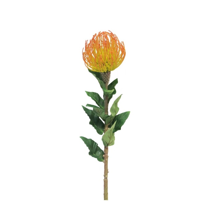 Celoroční umělé květiny - Bělosemenka SEGAL řezaná umělá oranžová 74cm