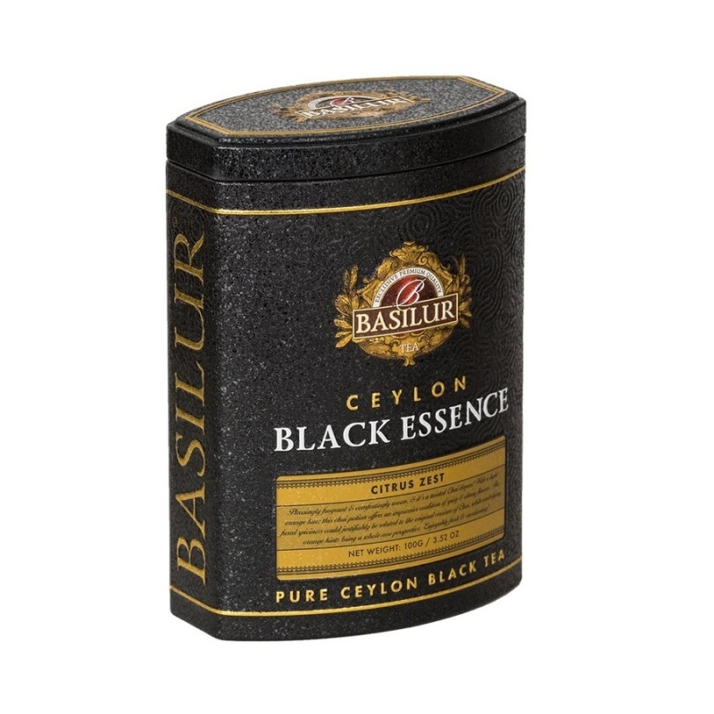 Nápoje - Čaj BASILUR Black Essence Citrus Zest dóza 100g