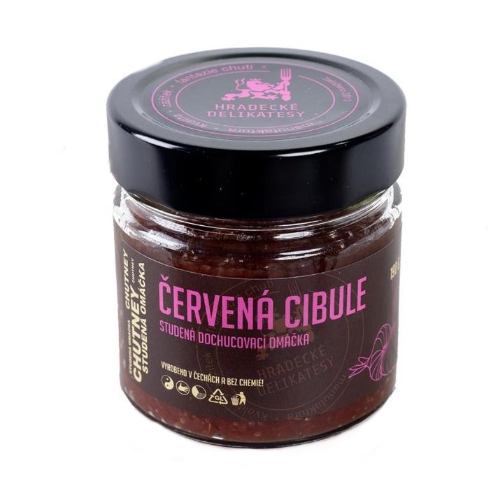 Zeleninové pochoutky - Čatní z červené cibule 190g Hradecké delikatesy