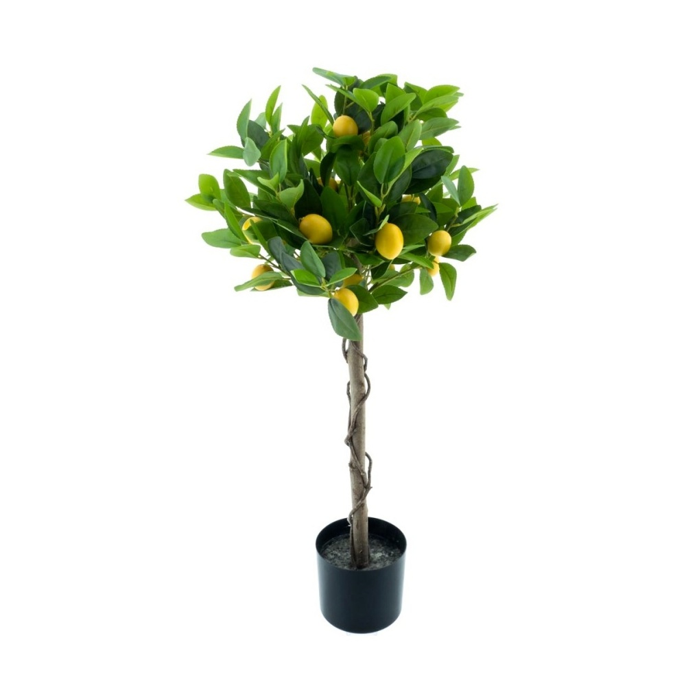 Umělé květiny v obalu - Citrónovník hrnkový umělý 90cm