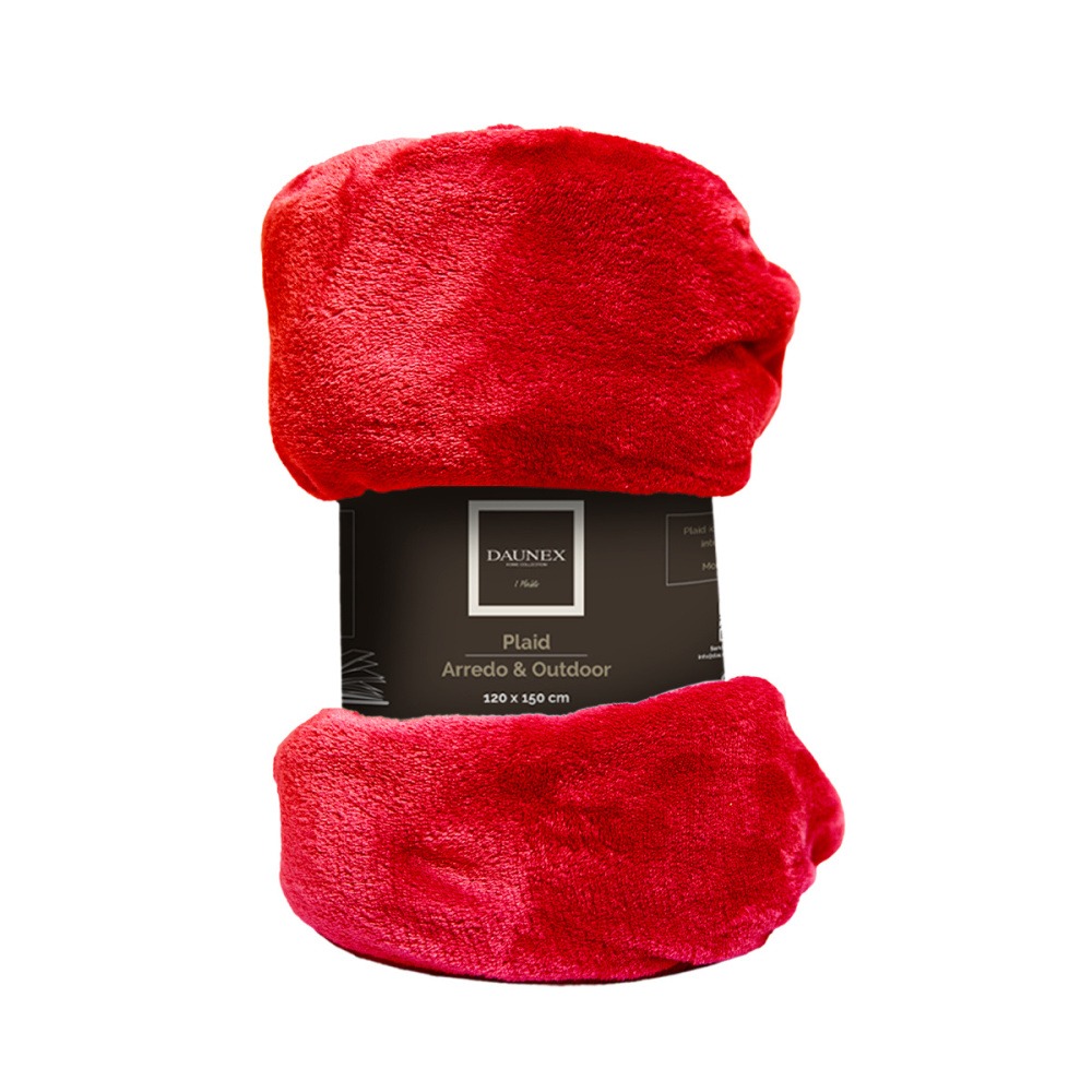 Polštáře a deky - Deka polyesterová červená 120x150cm