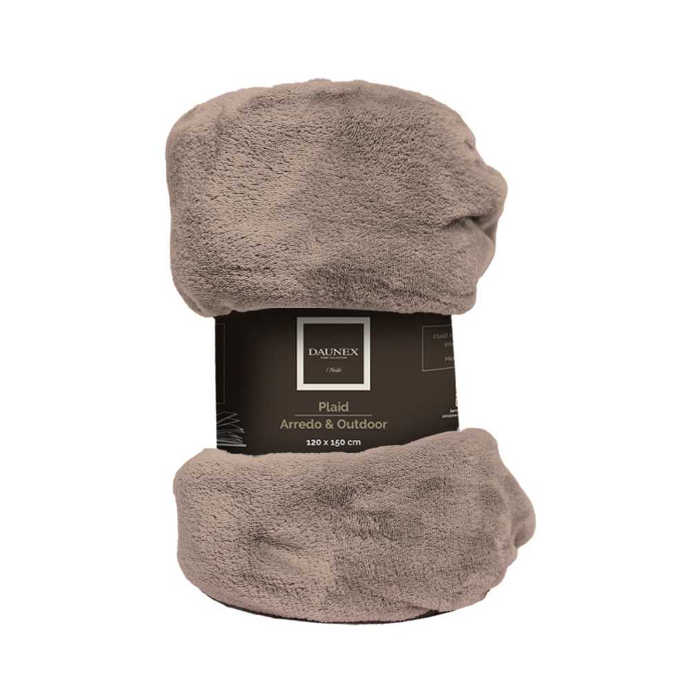 Polštáře a deky - Deka polyesterová sv.hnědá 120x150cm