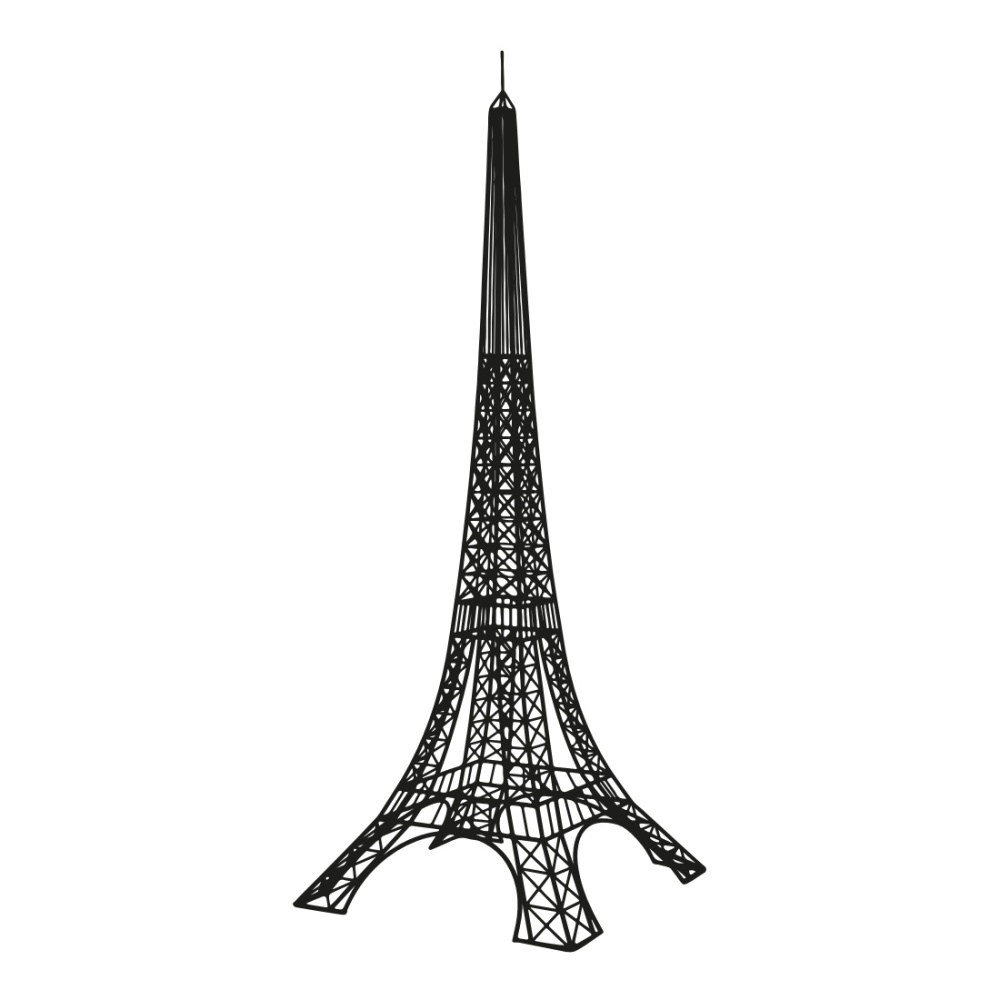 Dekorace - Dekorace Eiffelova věž kovová 210cm