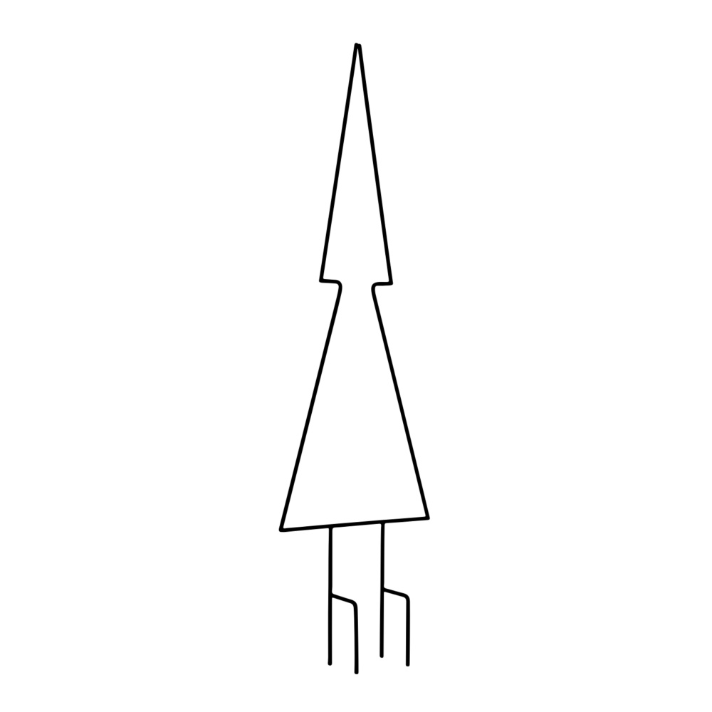 Dekorace - Dekorace smrk PUNGWE zápich kovový 130/160cm