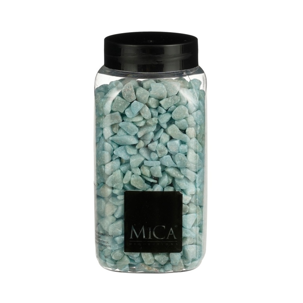 Dekorační kameny a písky - Dekorační drť modrá 650ml