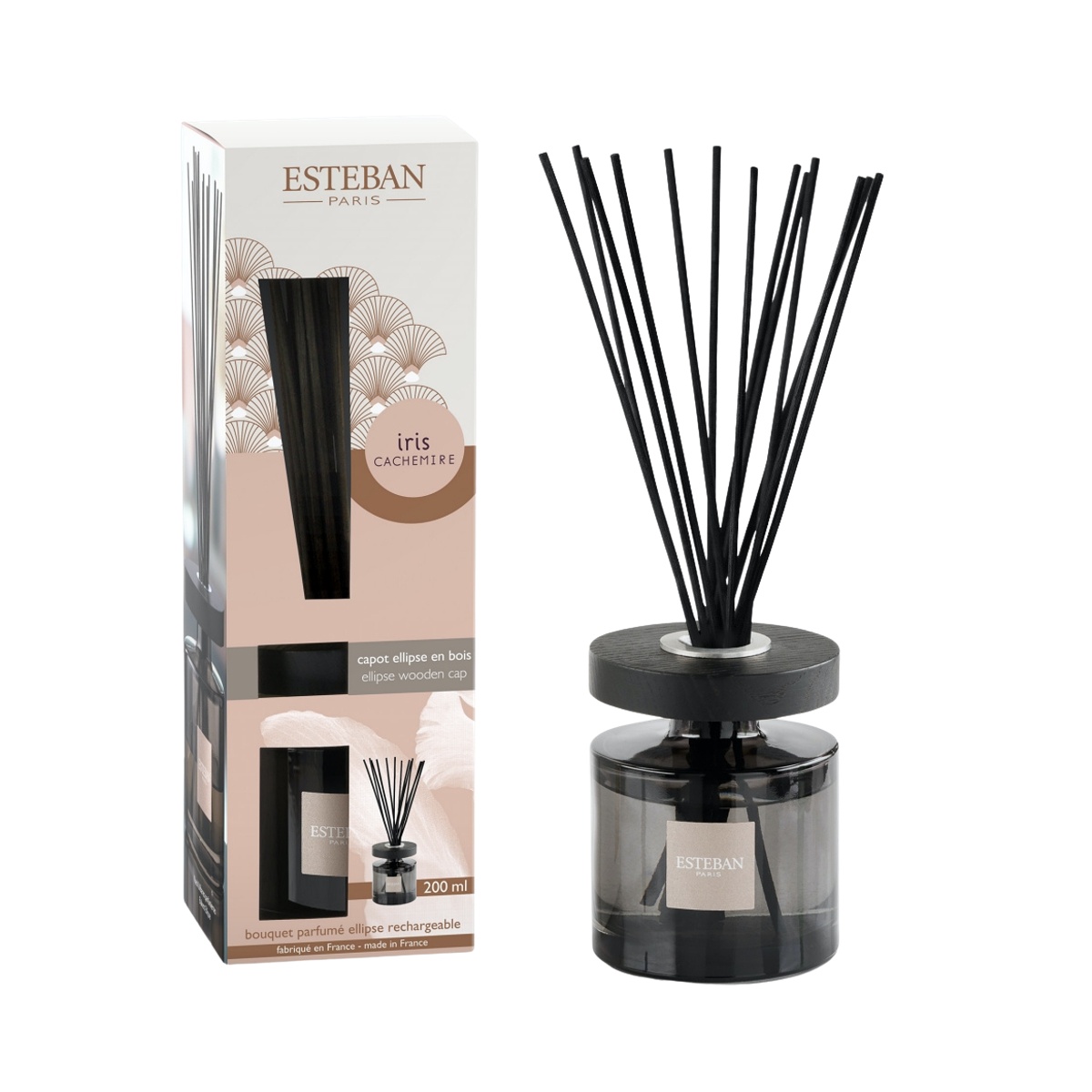 Difuzéry - Difuzér stébla ESTEBAN CLASSIC Iris Cachemire 200ml