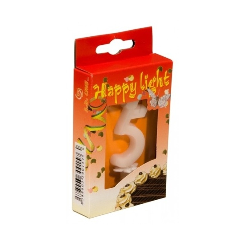 Svíčky na dort - Dortová svíčka číslo 5