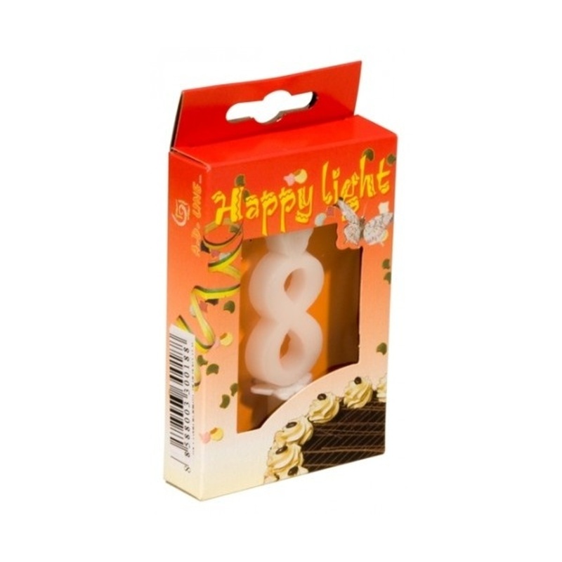 Svíčky na dort - Dortová svíčka číslo 8