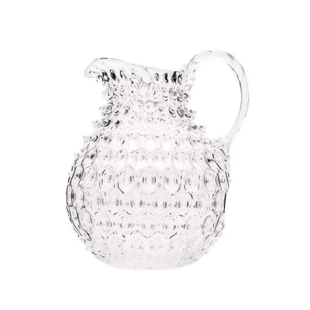 Džbány - Džbán skleněný POLKA DOT s 1 uchem čirý 750ml