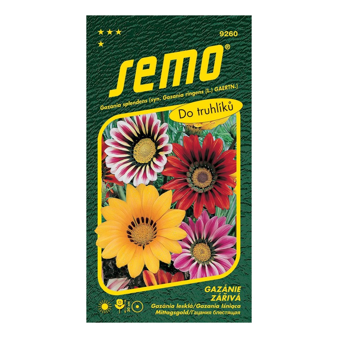 Osivo letniček - Gazánie zářivá směs