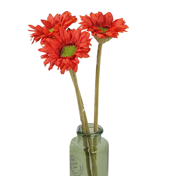 Gerbera DAISY řezaná umělá 48cm červená-0