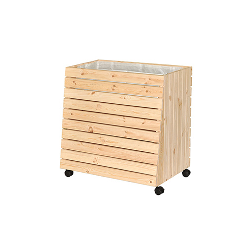 Květináče - GREENBOX XL PANEL dřevěný PREMIUM 63cm přírodní
