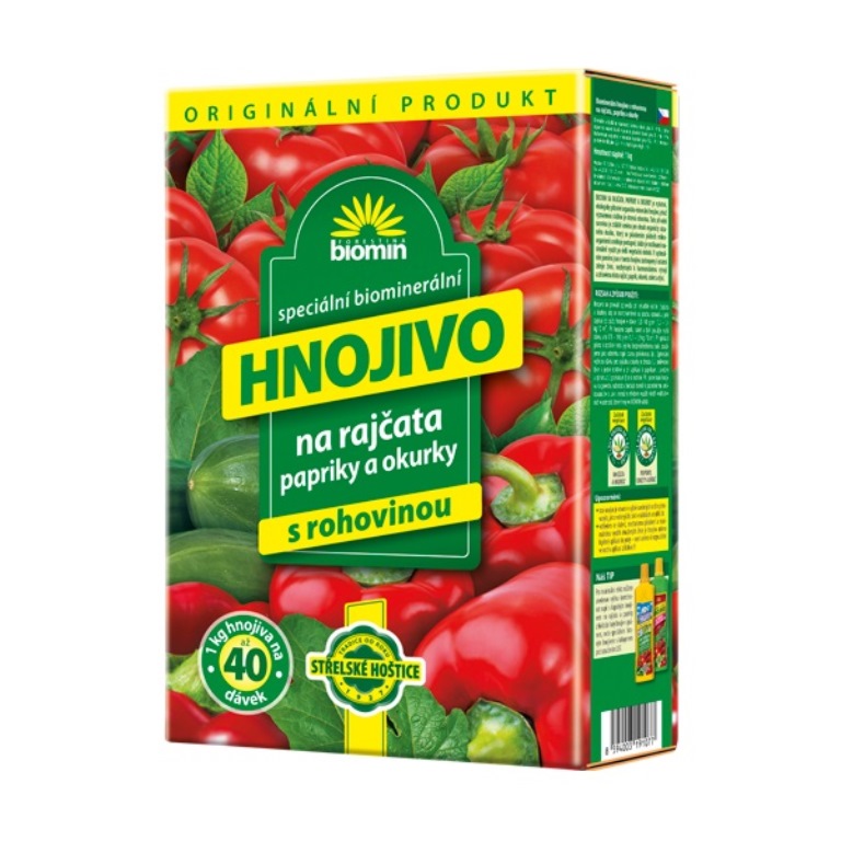 Hnojiva - Hnojivo Biomin na rajčata, papriky a okurky 1kg