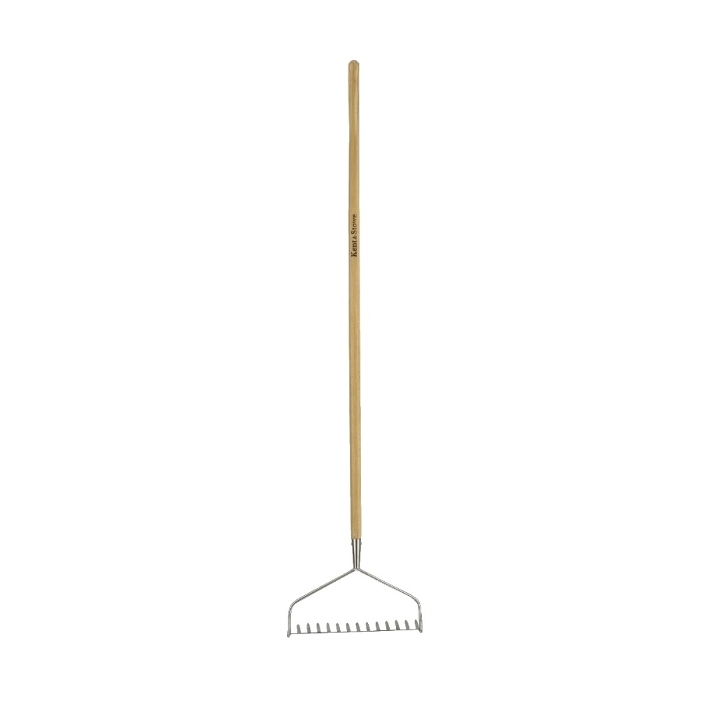 Zahradní nářadí - Hrábě na půdu KENT & STOWE nerezové s násadou 158cm