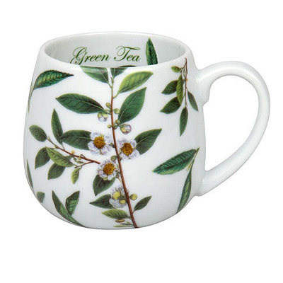 Hrnky a sklenice - Hrnek buclák porcelánový GREEN TEA 420ml