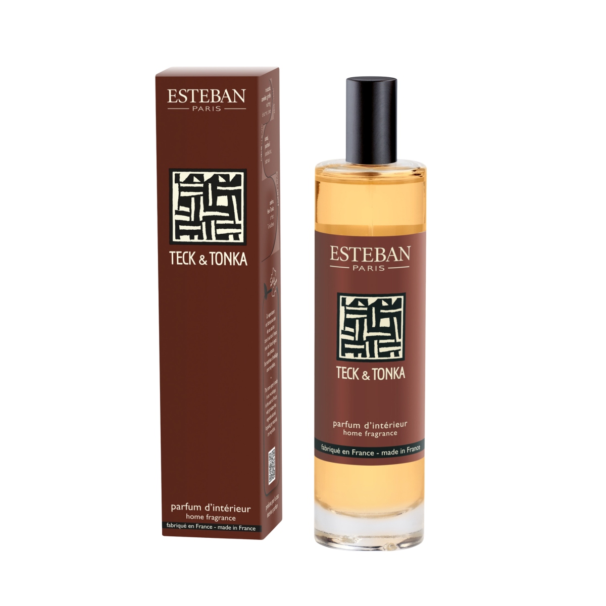 Vonné esence a osvěžovače - Interiérový sprej ESTEBAN CLASSIC Teck & Tonka 75ml