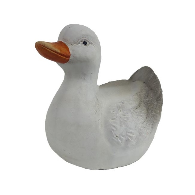 Dekorační figurky zvířat - Kachna terakotová, 11cm