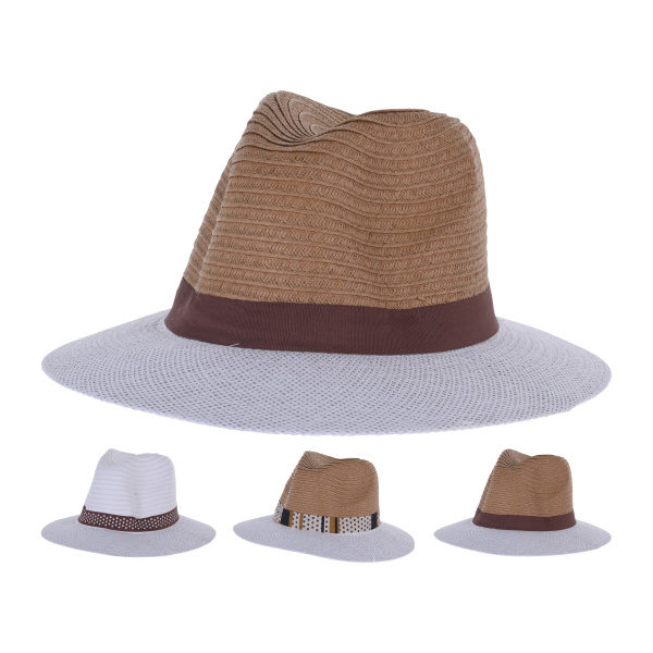 Pohodlí domova - Klobouk dámský slaměný mix 34,5cm
