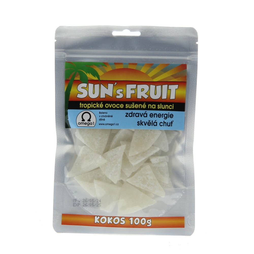 Sušené ovoce a plody - Kokos sušený SUNS FRUIT 100g