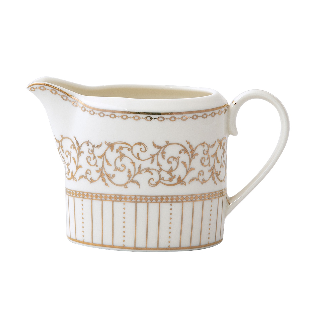Kuchyňské doplňky - Konvička na mlého porcelánová GOLDEN 250ml