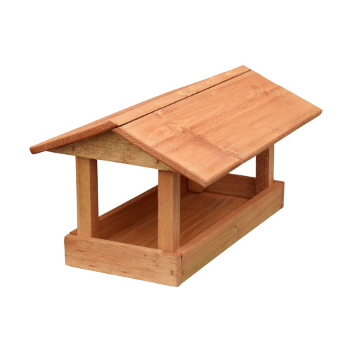 Krmítka, budky, domečky - Krmítko dřevěné hnědé 34cm