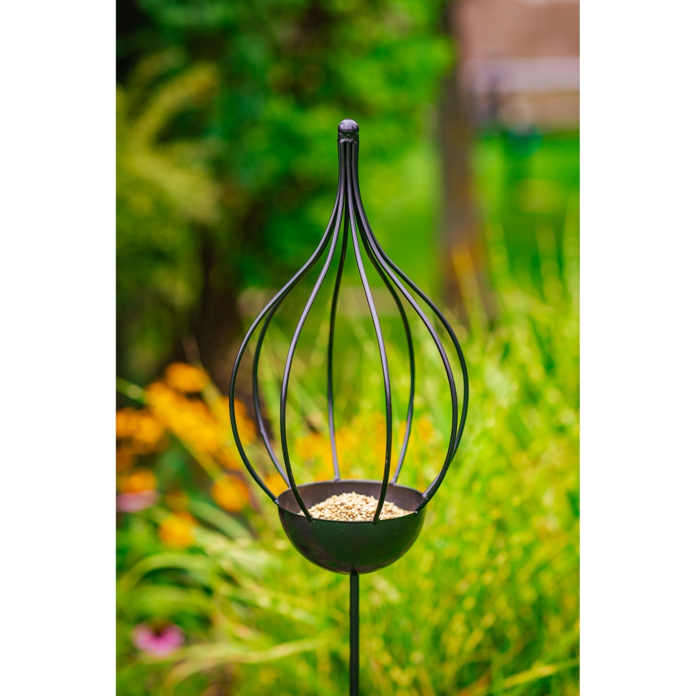 Krmítko/pítko VILMOS kovové černé 170cm-1