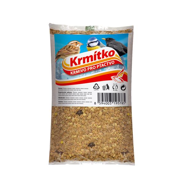Krmítka, budky, domečky - Krmivo pro ptactvo výživné zimní 500g KRMÍTKO