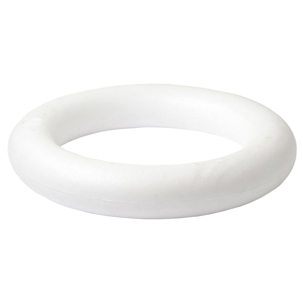 Podklady, aranžérské hmoty - Kroužek polystyren průměr 22cm