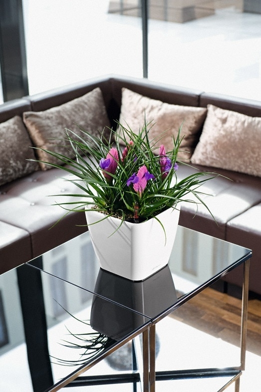 Květináč QUADRO LS komplet set 28cm taupe-1