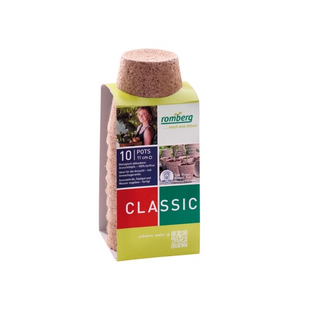 Předpěstování - Květináč rašelinový NATUR 10ks kulatý