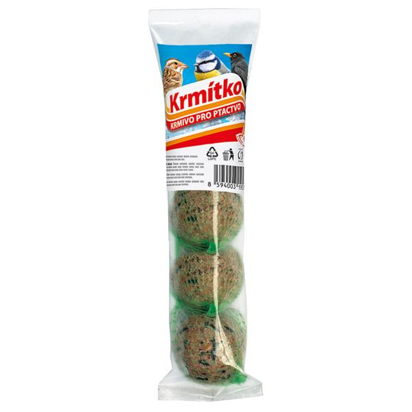 Krmítka, budky, domečky - Lojsemenná koule s bílkovinou 4ks KRMÍTKO