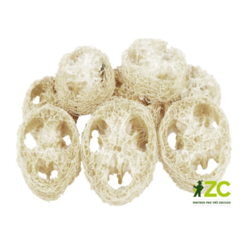 Přízdoby - Luffa plátky bělená 6ks