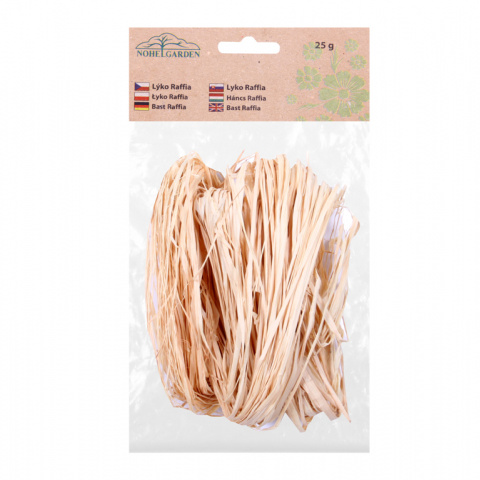 Stuhy, vlákna a lýka - Lýko RAFFIA přírodní 25g