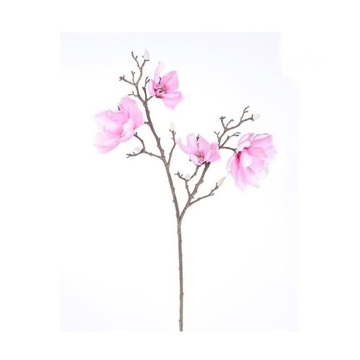 Jarní umělé květiny - Magnolie větev umělá sv.růžová 86cm