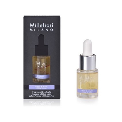 Vonné oleje Millefiori Milano - Millefiori Olej vonný NATURAL Violet & Musk 15ml