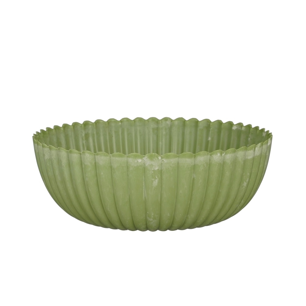 Plastové obaly - Miska kulatá plastová sv.zelená 25cm