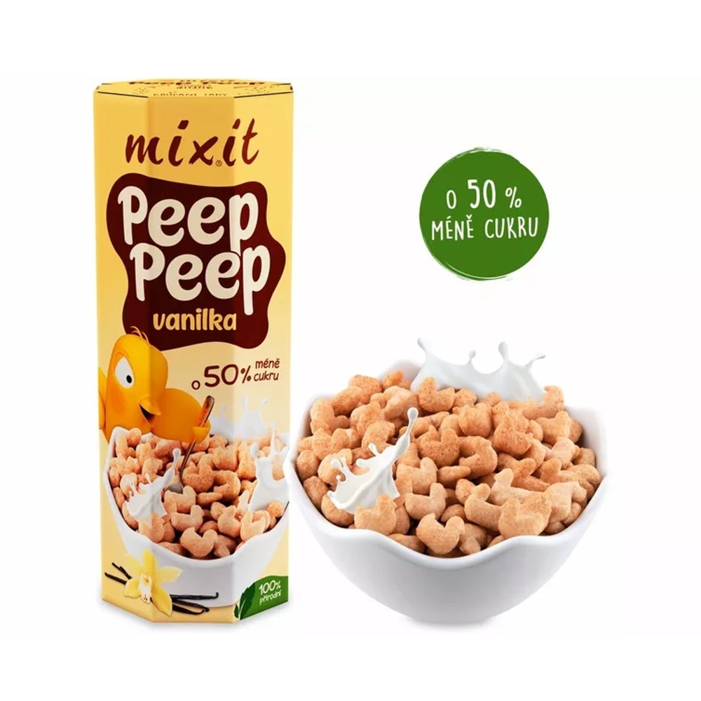Mixit - Mixit Cereálie ptáčci PEEP PEEP vanilka 280g