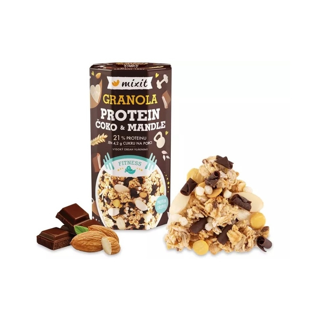 Mixit - Mixit Granola z pece Protein, čokoláda a mandle 450g