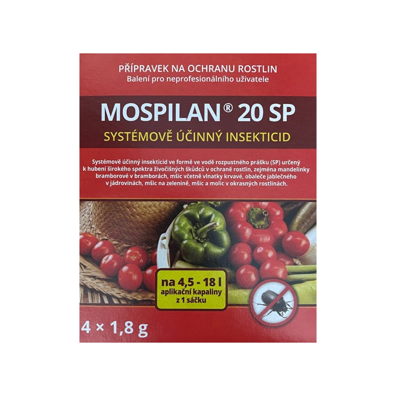 Zahradní chemie - Mospilan 20 SP 4x1,8g