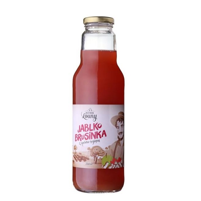 Sirupy, koncentráty, mošty - Mošt jablko-brusinka 750ml