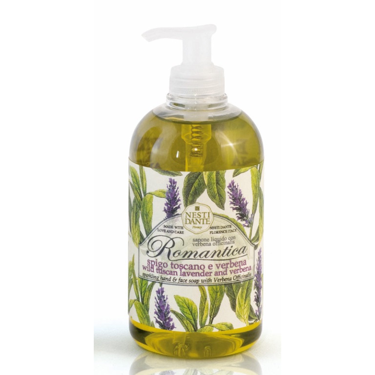 Tekutá mýdla a gely - Mýdlo s pumpičkou ROMANTICA Lavender & Verbena 500ml