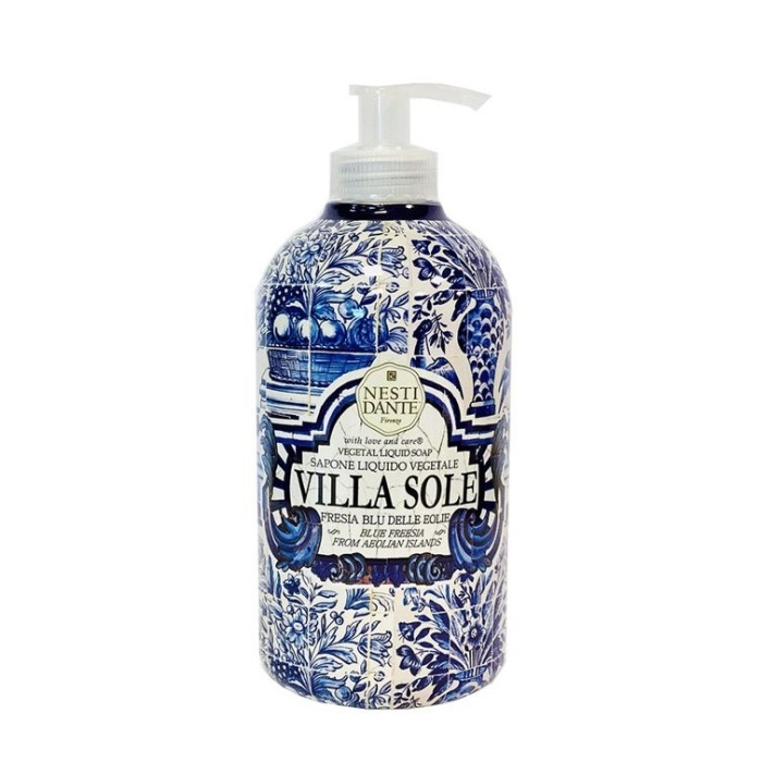 Vonná mýdla - Mýdlo s pumpičkou VILLA SOLE Fresia Blu Delle Eolie 500ml