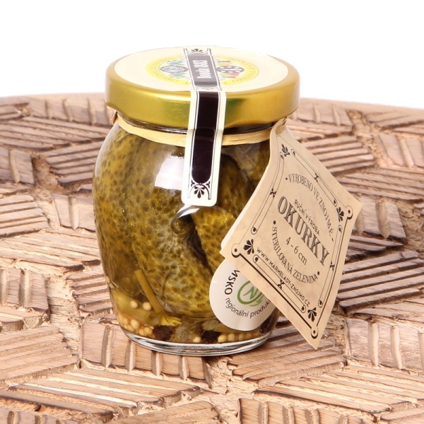 Zeleninové pochoutky - Nakládané mini okurky 4-6cm 100g