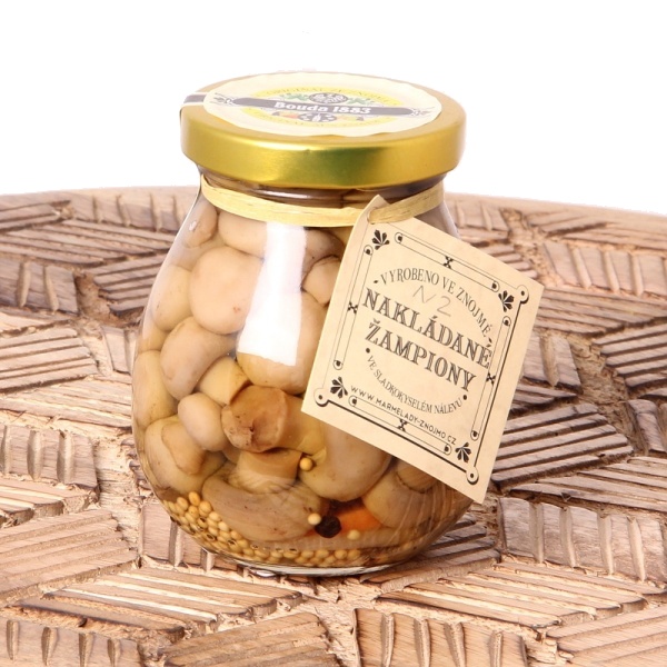 Zeleninové pochoutky - Nakládané žampiony 190g