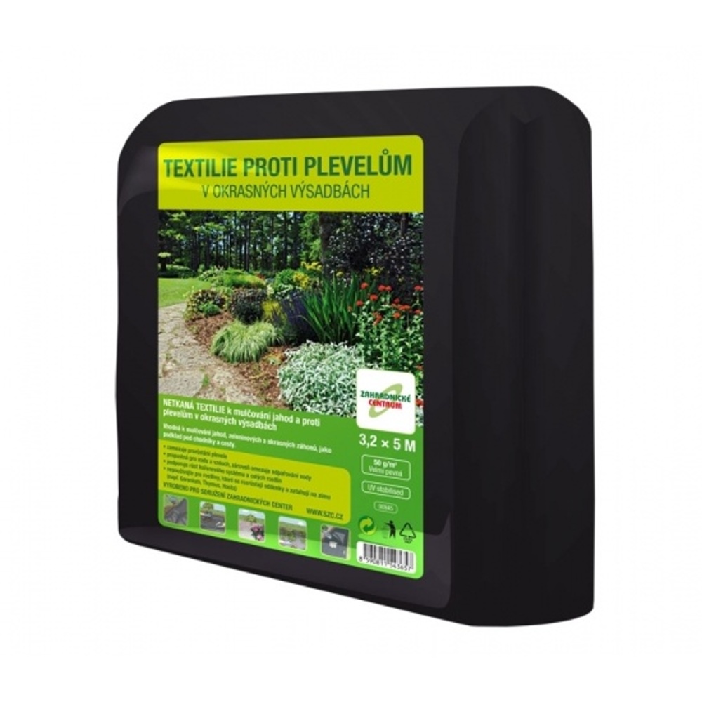 Fólie, textilie a plachty - Neotex černý 5x3,2m netkaná textilie