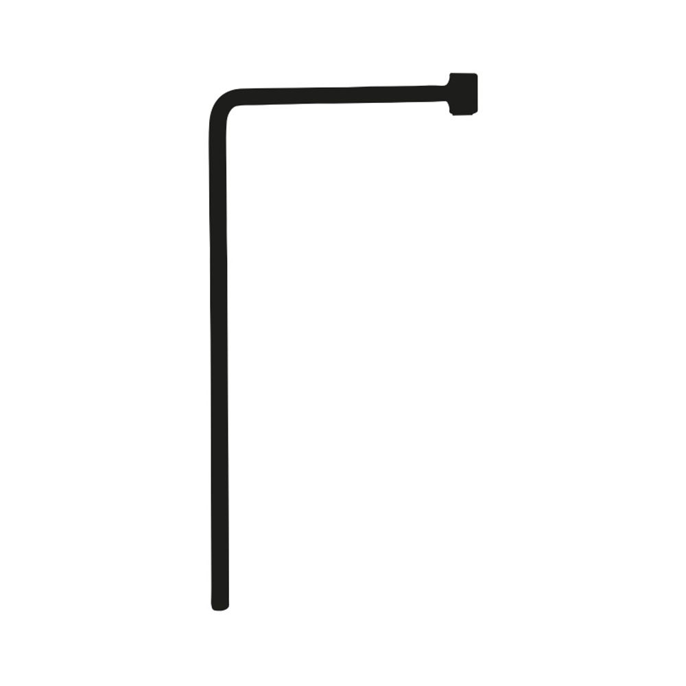 Opory VATAX - Noha přídavná jednoduchá k zápichu kovová černá 26cm