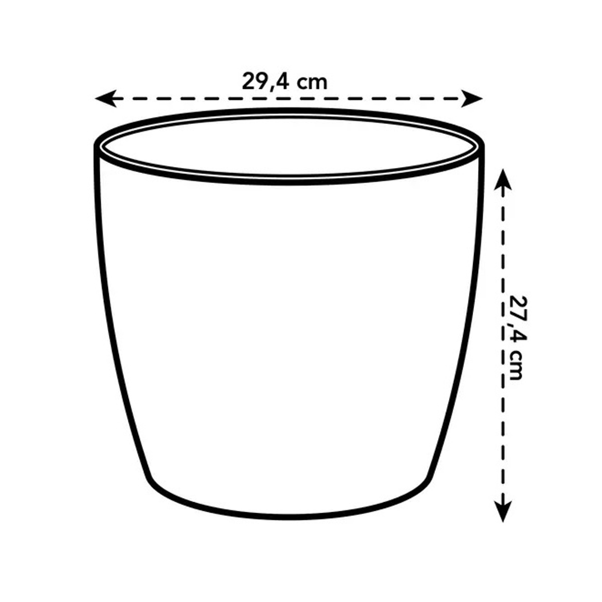 Obal Elho Brussels Classic bílý 30cm-1